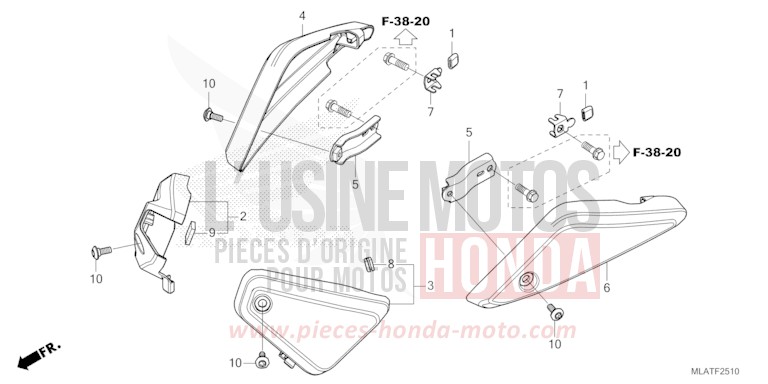 AIR CLEANER SIDE COVER for CMX 1100 "Rebel" MAT BALLISTIC BLACK METALLIC (NHA86) from 2026